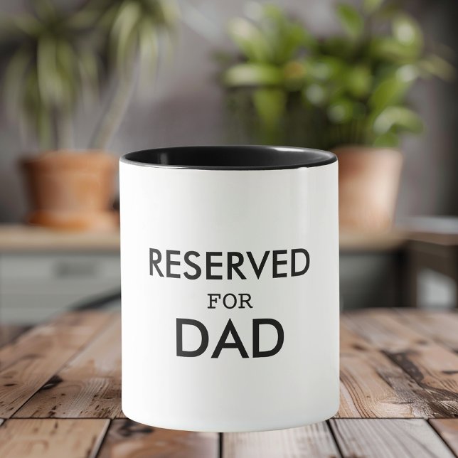 Taza Reservado para Papá Mug | Día del Padre Personaliz (Subido por el creador)