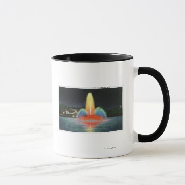 Taza Reservorio Highland Park Iluminado de noche (Derecha)