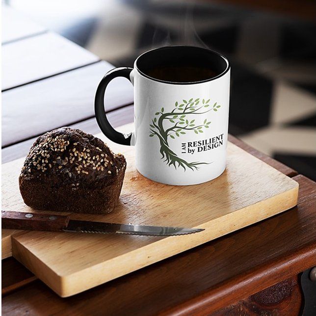 Taza RESILIENTE POR DISEÑO Inspirador (Subido por el creador)