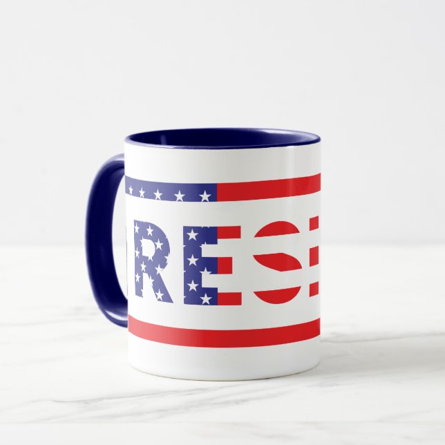 Taza RESISTIR| Bandera de los Estados Unidos (Anverso izquierdo)