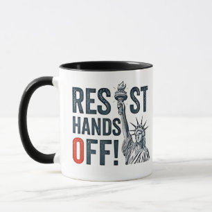 Taza Resistir el estatus de libertad contra Trump