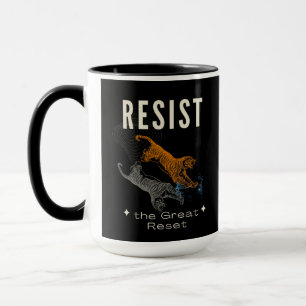 Taza Resistir El Gran Reseteo Libertad Café Liber