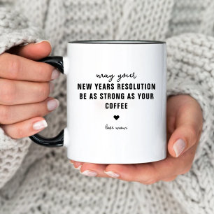 Taza Resolución de Año Nuevo Humor de Festejo de Fin de