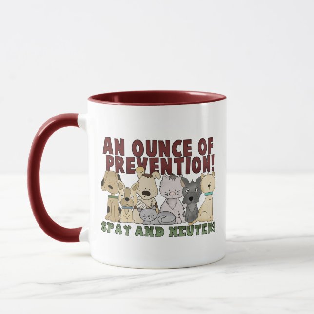 Taza Respalde y neutralice a sus Mascotas Mug (Izquierda)