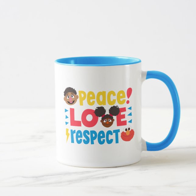 Taza Respeto de amor por la paz (Derecha)