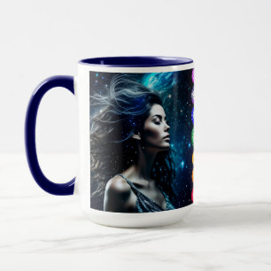 Taza Respirar y liberar   Hermosa Mujer Étérea