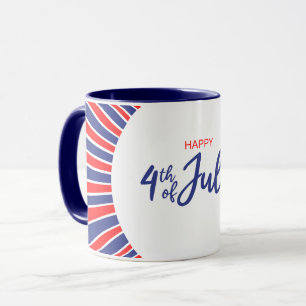 Taza Resplandeciente Feliz 4 de Julio