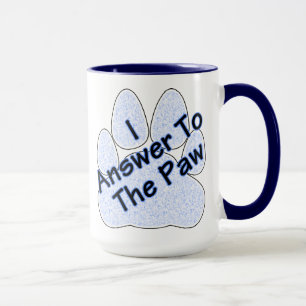 Taza Respondo A Paw On Paw Coffee Mug