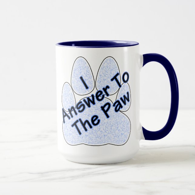 Taza Respondo A Paw On Paw Coffee Mug (Derecha)