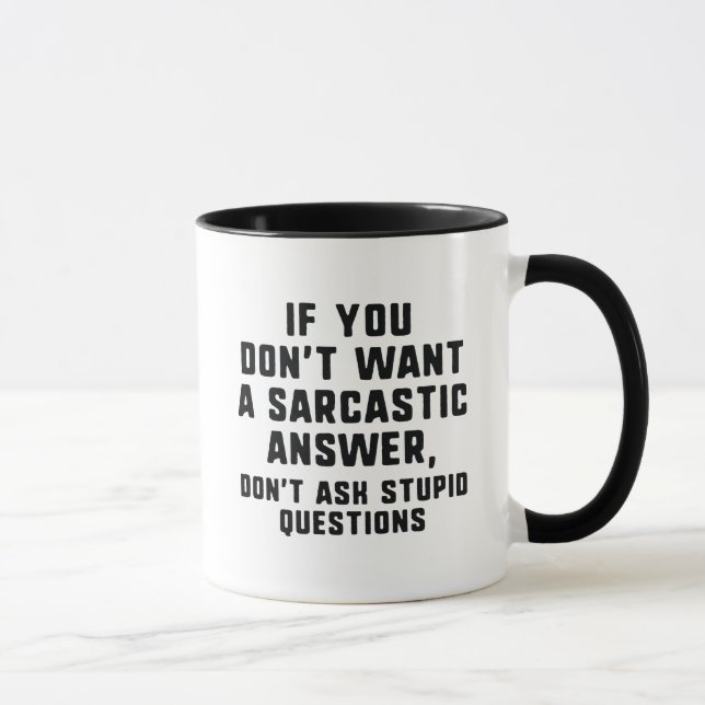 Taza Respuesta sarcástica (Derecha)