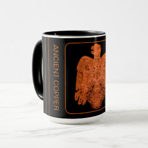 Taza restaurada del halcón de Peoria de cobre anti