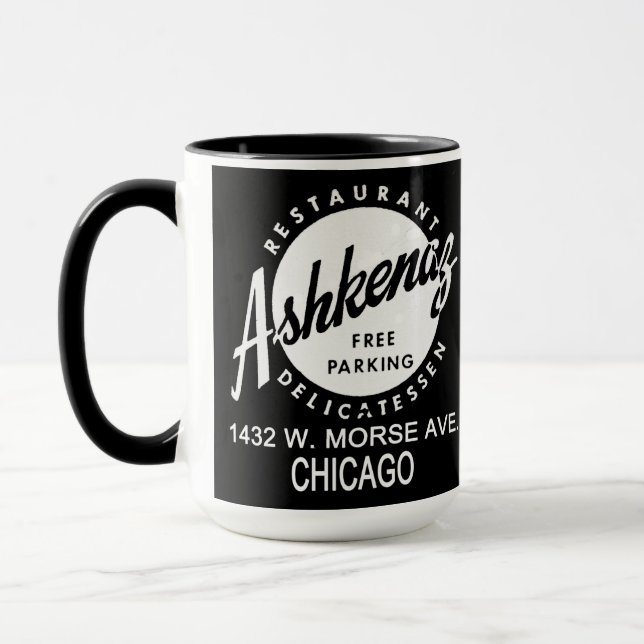 Taza Restaurante Ashkenaz Delicatessen, Chicago (Izquierda)