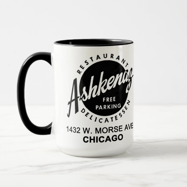 Taza Restaurante Ashkenaz Delicatessen, Chicago (Izquierda)