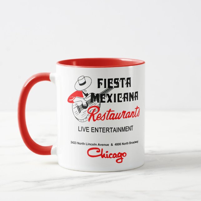Taza Restaurante Fiesta Mexicana, Chicago, IL (Izquierda)