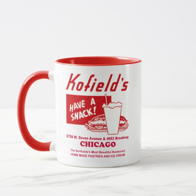 Taza Restaurante Kofield, Chicago (Izquierda)