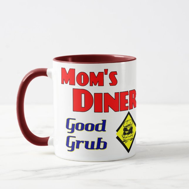 Taza Restaurante retro de la buena cena de mamá (Izquierda)