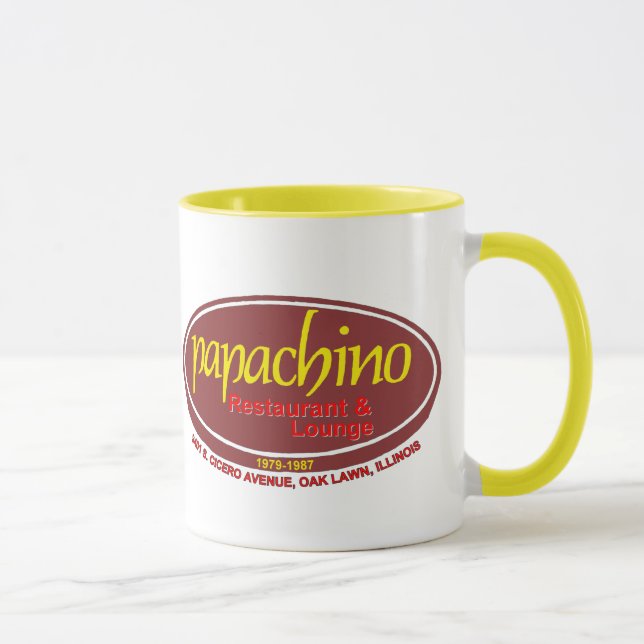 Taza Restaurante y salón Papachino, jardín de roble, IL (Derecha)