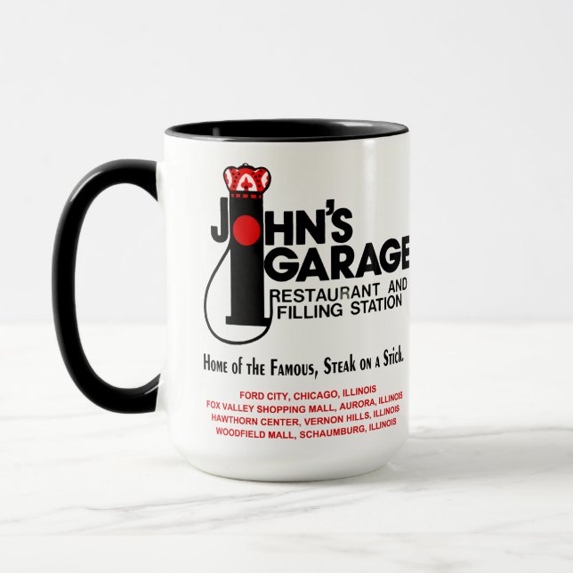 Taza Restaurantes del Garage de John en Illinois (Izquierda)