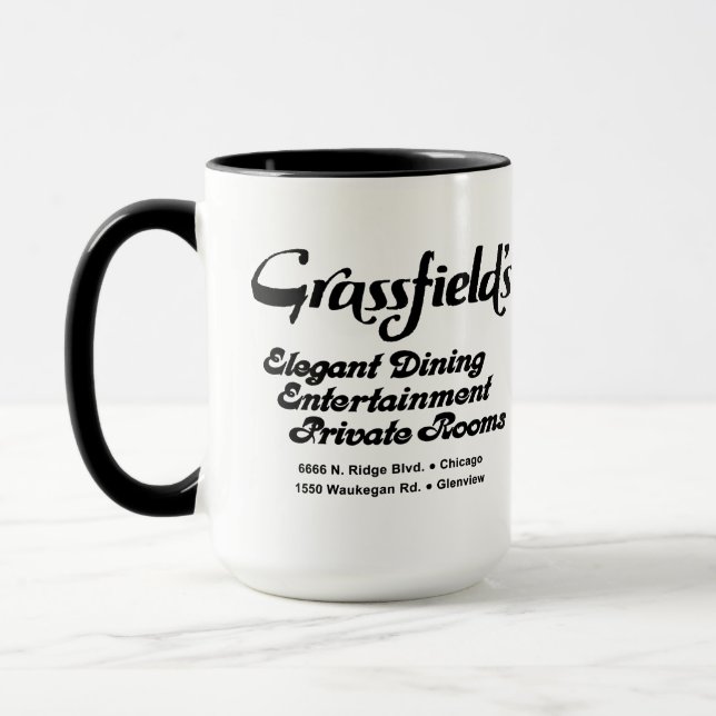 Taza Restaurantes Grassfield's, Chicago, Glenview, ILL (Izquierda)