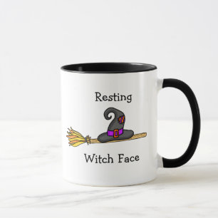 Taza Resting Witch Face Funny Halloween Mug