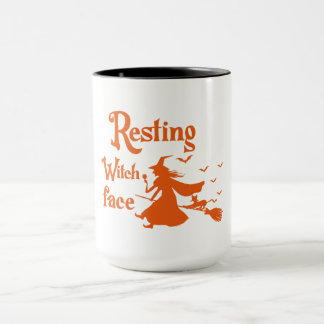Taza "Resting Witch Face Halloween Mug - Funny Spooky S