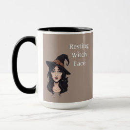 Taza Resting Witch Face Mug | Halloween Coffee Cup