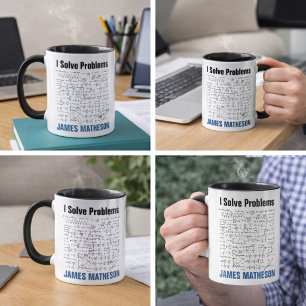 Taza Resuelvo Problemas Ecuaciones Matemáticas Divertid