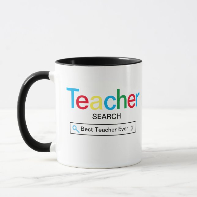 Taza Resultado del motor de búsqueda del mejor profesor (Izquierda)