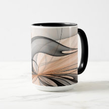 Resumen Antracita Grey Siena Arte Fractal Moderno