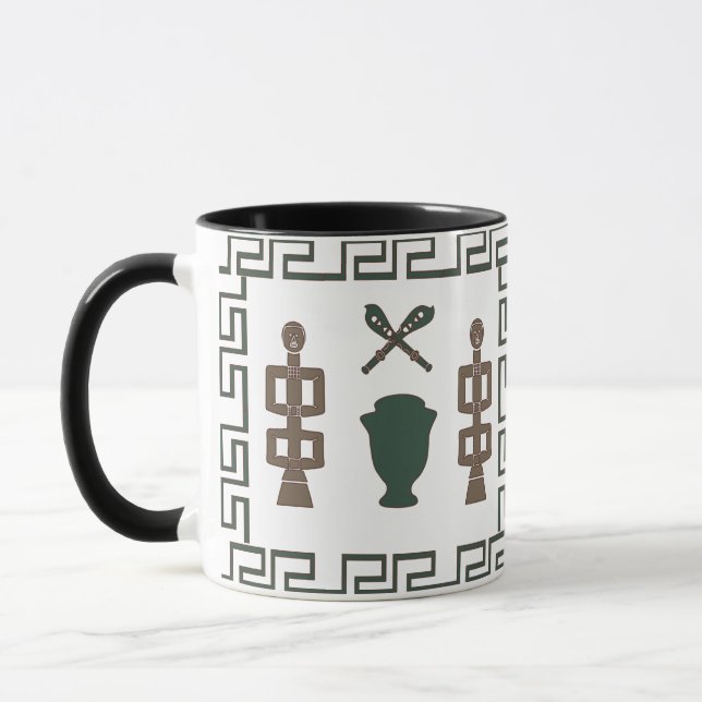 Taza Resumen arte tribal africano (Izquierda)