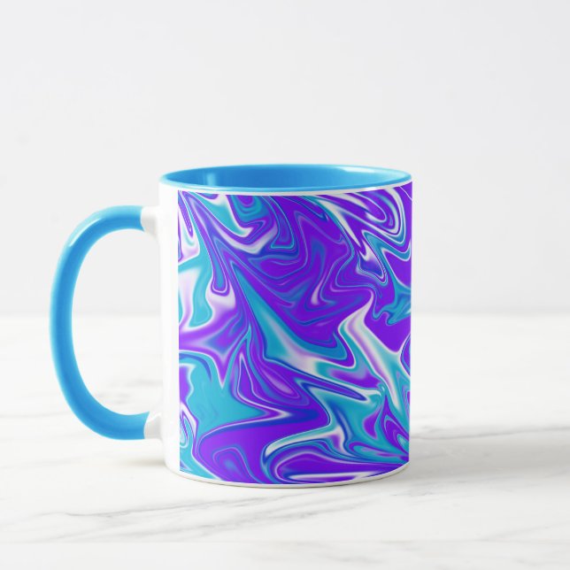 Taza Resumen,_Blue_Silky_Sky,_Blue Combo Café Mug (Izquierda)