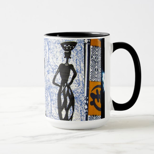 Taza Resumen contemporáneo del diseño africano (Derecha)