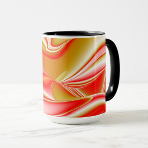 Taza Resumen de amor y oro en 3D Rainbowart
