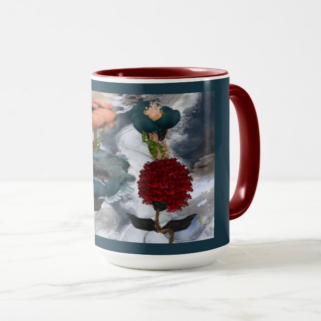 Taza Resumen de Art Floral (Anverso derecho)