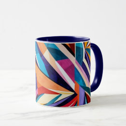 Taza Resumen de arte de superficie geométrica 1223 - Mu