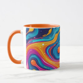 Taza Resumen de arte superficial 1200 - Mug