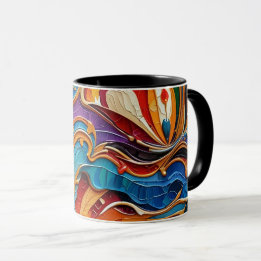 Taza Resumen de arte superficial 1211 - Café Mug