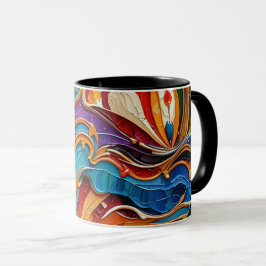 Taza Resumen de arte superficial 1211 - Café Mug
