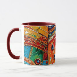 Taza Resumen de arte superficial 1214 - Café Mug