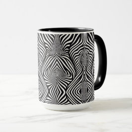 Taza Resumen de cebra B&W Sherpa Blanket