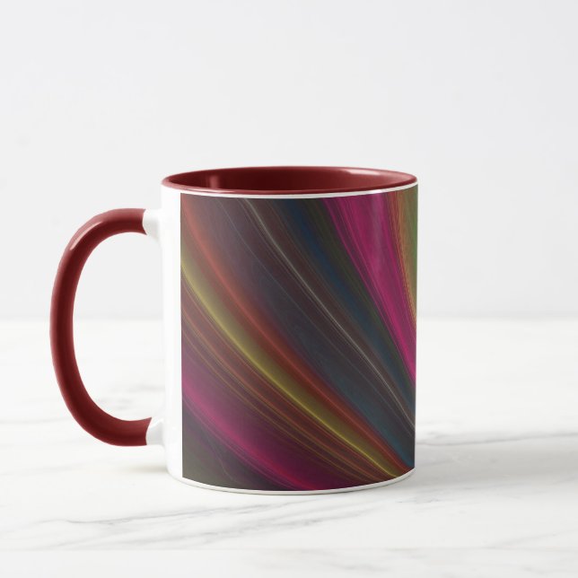 Taza Resumen de cerámica arcoiris (Izquierda)
