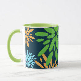 Taza Resumen de colores de las flores de fuegos artific