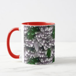 Taza Resumen de diseño de patrones geométricos 41 -Café