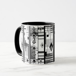 Taza Resumen de elementos geométricos modernos ornament