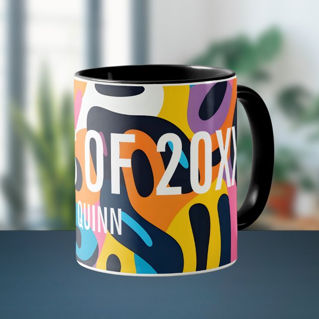 Taza Resumen De La Graduación De Estudiantes De Arte De (Abstract Art Student Graduation Class Of 2025 Mug
)