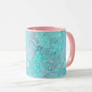 Taza Resumen de mármol turquesa