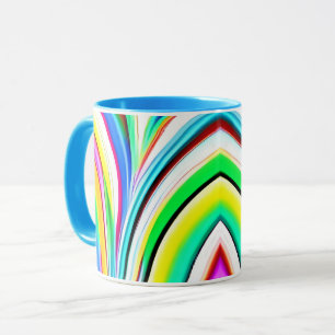 Taza Resumen de martillos arcoiris en remolinos