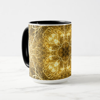Taza Resumen de oro Fractal Mug