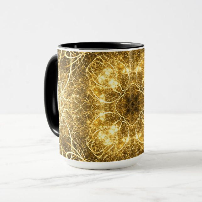 Taza Resumen de oro Fractal Mug (Anverso izquierdo)