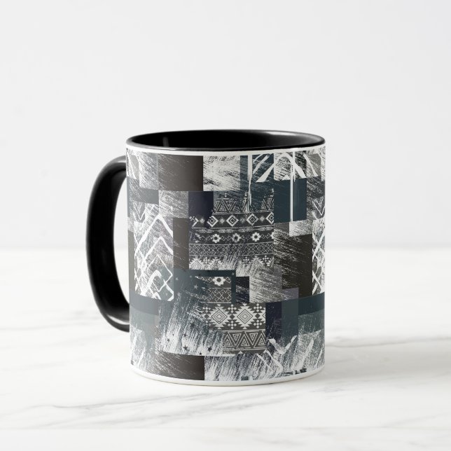 Taza Resumen de patrones monocromáticos (Anverso izquierdo)